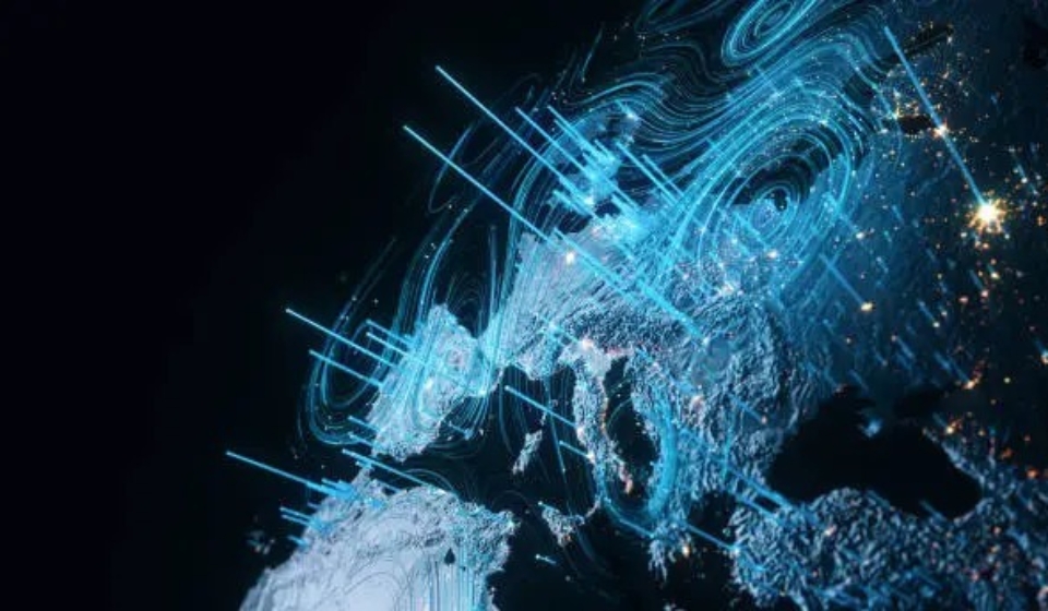 3d rendered image, perfectly usable for all kinds of topics related to big data, global business and finance or climate change.