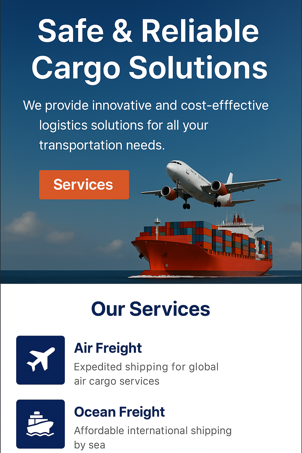 Freight Line Mobile Mockup