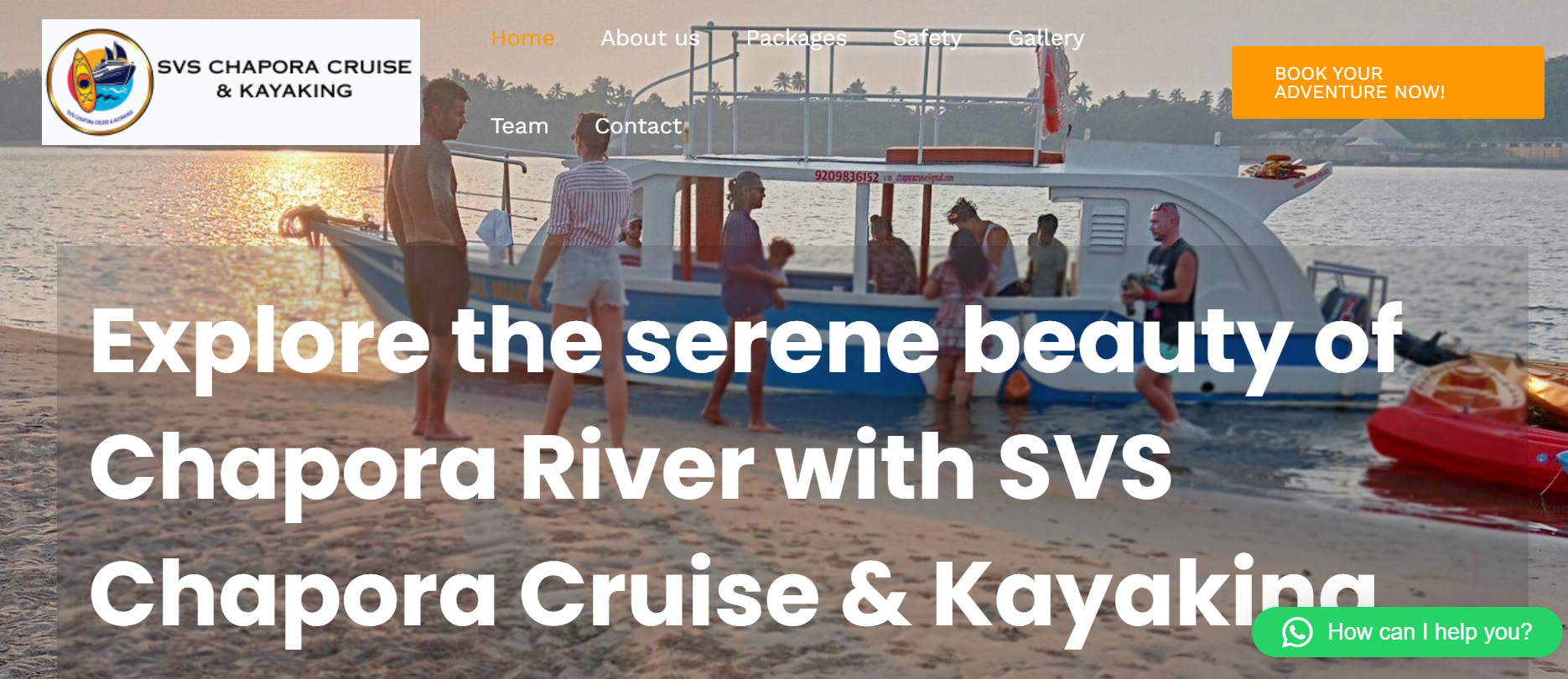 SVS Chapora Cruise Desktop Mockup