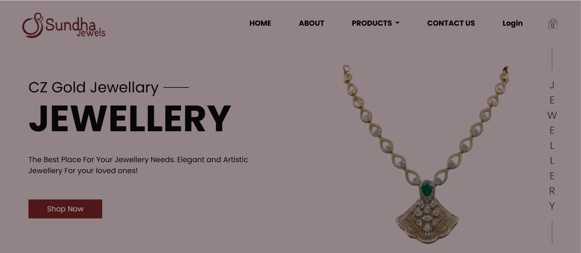 Sundha Jewels Desktop Mockup